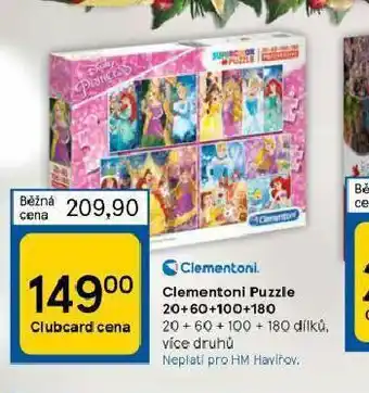 Tesco Clementoni puzzle nabídka