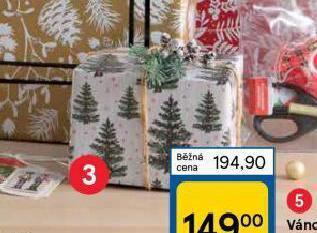 Tesco Vánoční balicí papír nabídka