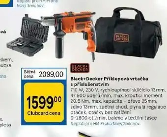 Tesco Black + decker vrtačka s příslušenstvím nabídka