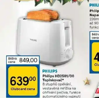 Tesco Topinkovač philips nabídka