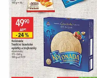 Globus Kolonáda oplatky nabídka