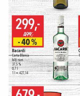 Globus Bacardi nabídka