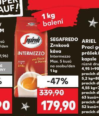 Kaufland Segafredo zrnková káva nabídka