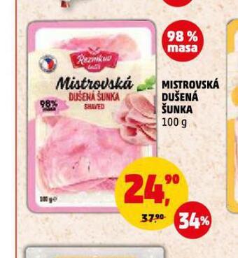 Penny Market Mistrovská dušená šunka nabídka