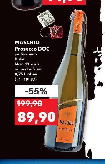 Kaufland Maschio prosecco doc nabídka