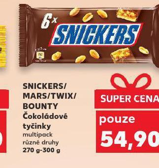Kaufland Snickers / mars / twix / bounty nabídka