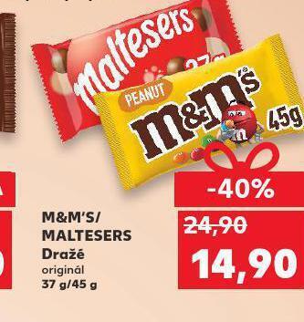 Kaufland M&m´s maltesers dražé nabídka