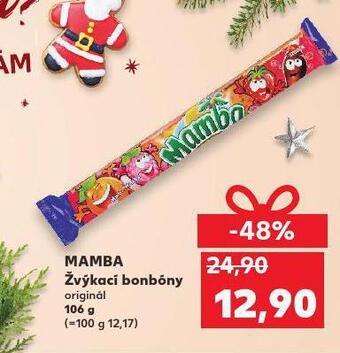 Kaufland Mamba žvýkací bonbóny nabídka