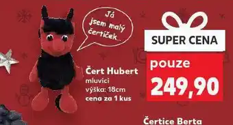 Kaufland Čert hubert mluvící nabídka