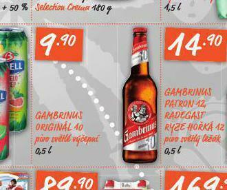 Terno Pivo gambrinus original nabídka