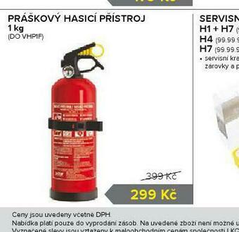 Práškový hasicí přístroj
