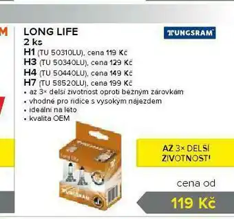 Auto Kelly Autožárovky long life h1 nabídka