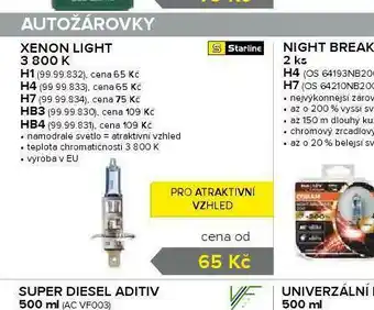 Auto Kelly Autožárovky xenon light h4 nabídka