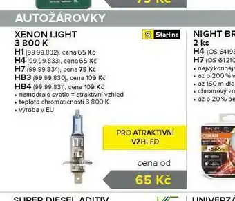 Auto Kelly Autožárovky xenon light hb3 nabídka
