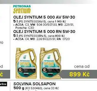 Motorový olej syntium 000 av 5w-30