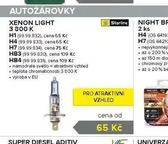 Auto Kelly Autožárovky xenon light hb4 nabídka