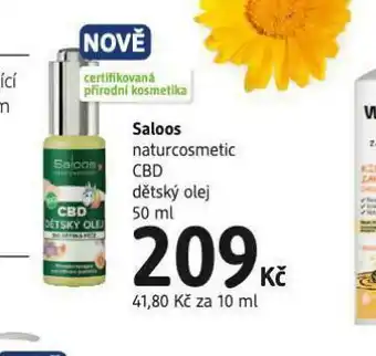 dm drogerie Saloos dětský olej nabídka