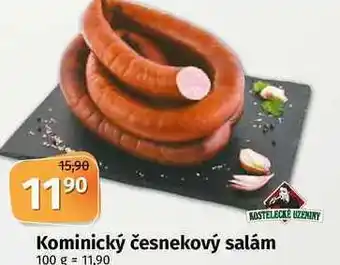 Coop Kominický česnekový salám 100 g nabídka
