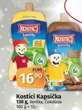 Kostici kapsička 130 g, vanilka, čokoláda