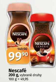 Coop Nescafé instantní káva 200g, vybrané druhy nabídka