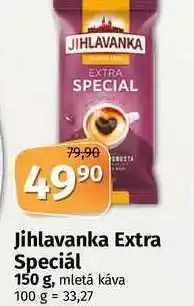 Coop Jihlavanka extra speciál 150 g, mletá káva nabídka