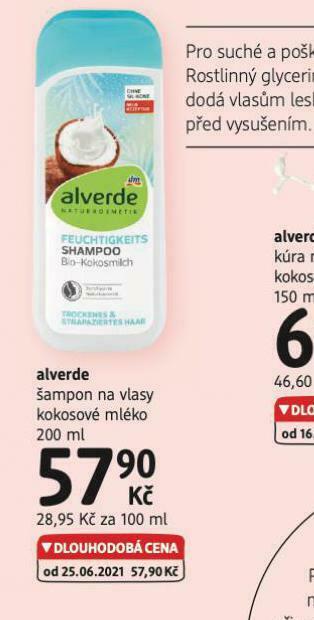 dm drogerie Alverde šampon nabídka