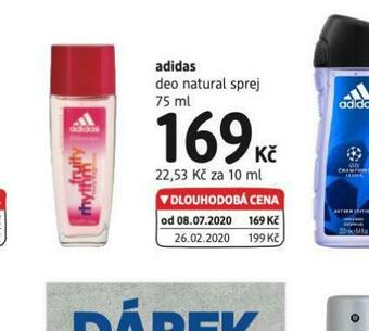 dm drogerie Adidas deo natural sprej nabídka