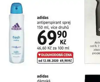 dm drogerie Adidas antiperspirant sprej nabídka