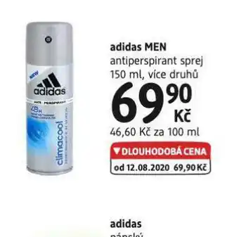 dm drogerie Adidas men antiperspirant nabídka