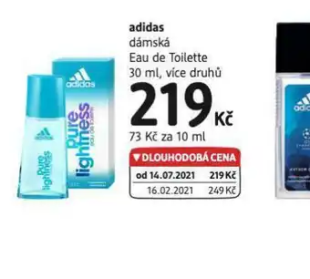 dm drogerie Adidas dámská eau de toielle nabídka