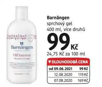 dm drogerie Barnängen sprchový gel nabídka
