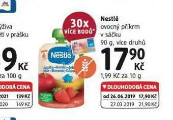 Nestlé ovocný příkrm v sáčku