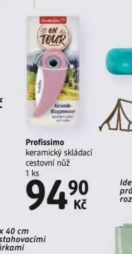 Keramický skládací cestovní nůž