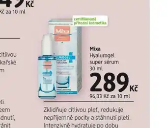 dm drogerie Mixa hyalurogel super sérum nabídka