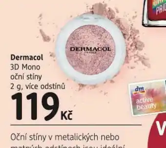 dm drogerie Dermacol 3d mono oční stíny nabídka