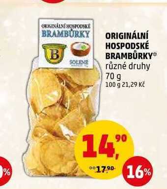 Penny Market Originální hospodské brambůrky, 70 g nabídka