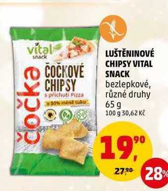Penny Market Luštěninové chipsy vital snack, 65 g nabídka