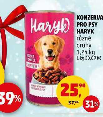 Penny Market Konzerva pro psy haryk, 1,24 kg nabídka