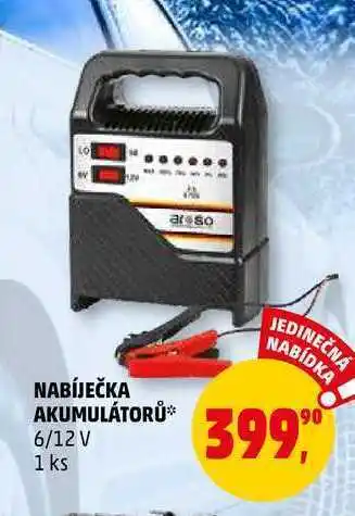 Nabíječka akumulátorů 6/12 v, 1 ks