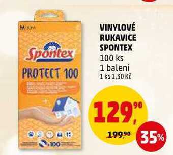 Penny Market Vinylové rukavice spontex, 100 ks nabídka