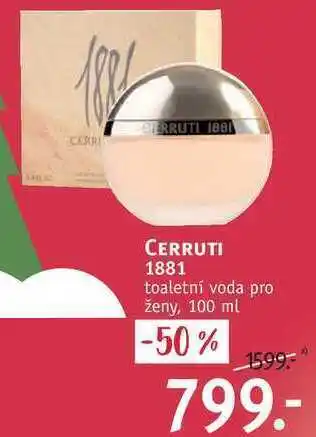 Rossmann Cerruti 1881 toaletní voda pro ženy, 100 ml nabídka