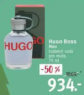 Rossmann Hugo boss man toaletní voda pro muže, 75 ml nabídka