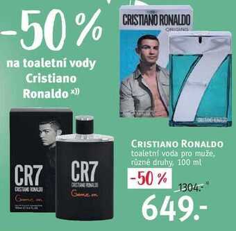 Rossmann Cristiano ronaldo toaletní voda pro muže, 100 ml nabídka