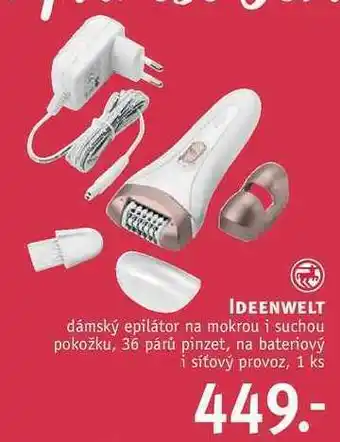 Rossmann Ideenwelt dámský epilátor nabídka