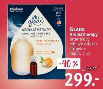 Rossmann Glade aromatherapy interiérový mlhový difuzér, strojek + náplň nabídka