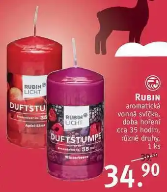 Rossmann Rubin aromatická vonná svíčka nabídka