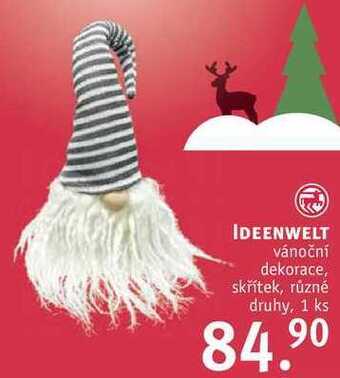 Rossmann Ideenwelt vánoční dekorace nabídka