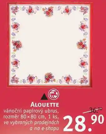 Rossmann Alouette vánoční papírový ubrus nabídka