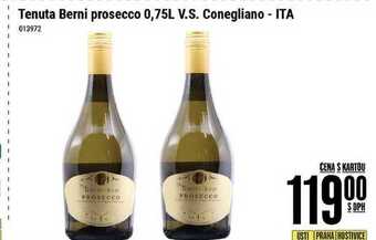 Tamda Foods Tenuta berni prosecco 0,75l v.s. conegliano - ita nabídka