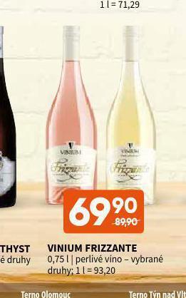 Terno Vinium frizzante nabídka